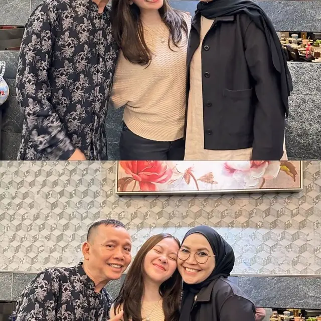 Bukber keluarga Ayu Ting Ting dan Muhammad Fardhana