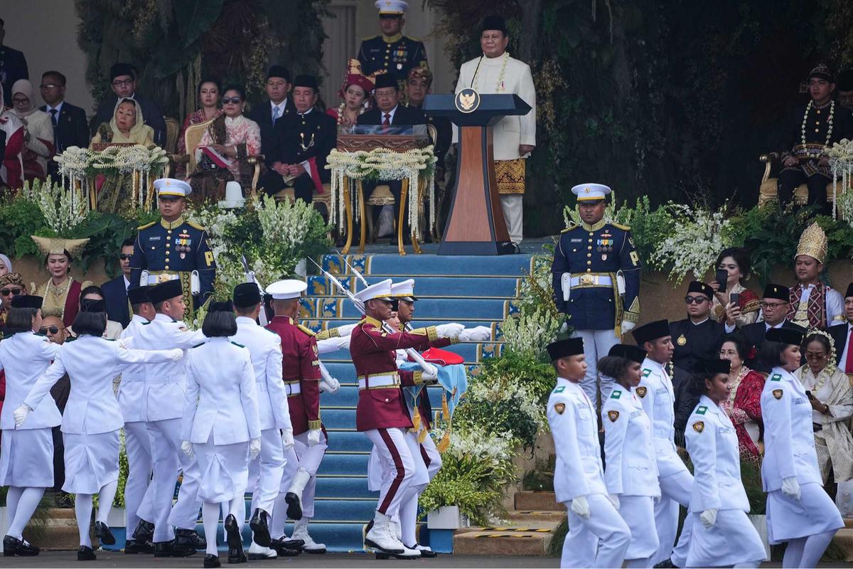 FOTO: Untuk Pertama Kalinya, Presiden Prabowo Pimpin Upacara Detik-Detik Proklamasi di Istana Merdeka