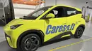 Secara dimensi, BYD Seagull memiliki panjang 3.780 mm, lebar 1.715 mm, tinggi 1.540 mm serta jarak sumbu roda 2.500 mm. Format compact ini lebih mirip dengan mobil LCGC hatchback di Indonesia. (AP Photo/Mike Householder)