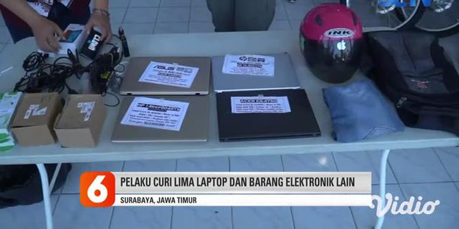 VIDEO: Petugas Tangkap Pembobol Toko Elektronik di Surabaya dan Gresik