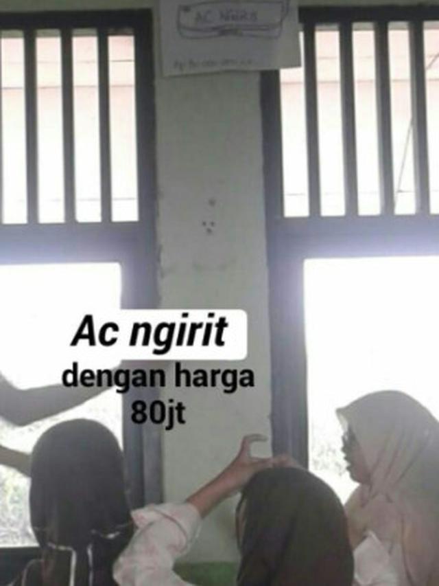 5 Potret AC di Sekolah Ini Nyeleneh Banget, Ada yang Low Budget