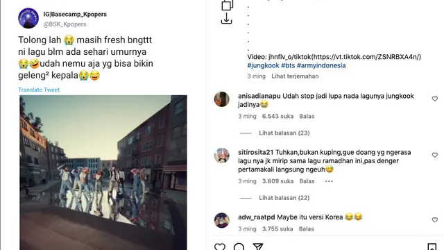 Tompi Buka Suara Soal Lagu Baru Jungkook BTS yang Disebut Mirip dengan Lagu Ramadhan Datang 