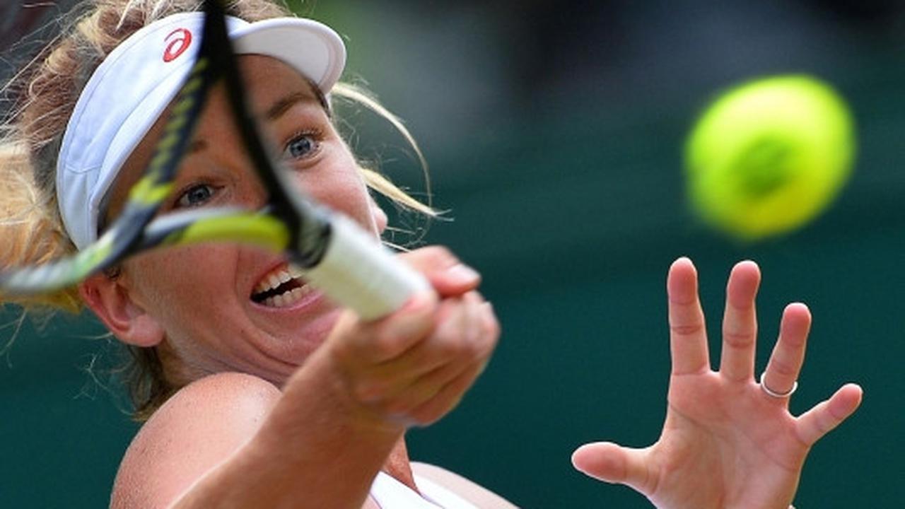 Ekspresi kocak petenis cantik dunia di kejuaraan Wimbledon