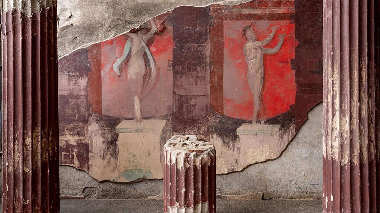 Penemuan lukisan dinding langka di Pompeii