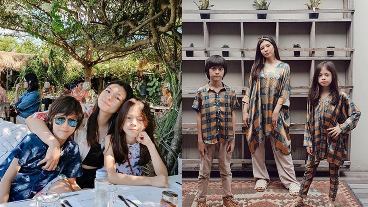 Beda Ayah, Ini 6 Potret Kekompakan Ketiga Anak Wulan Guritno