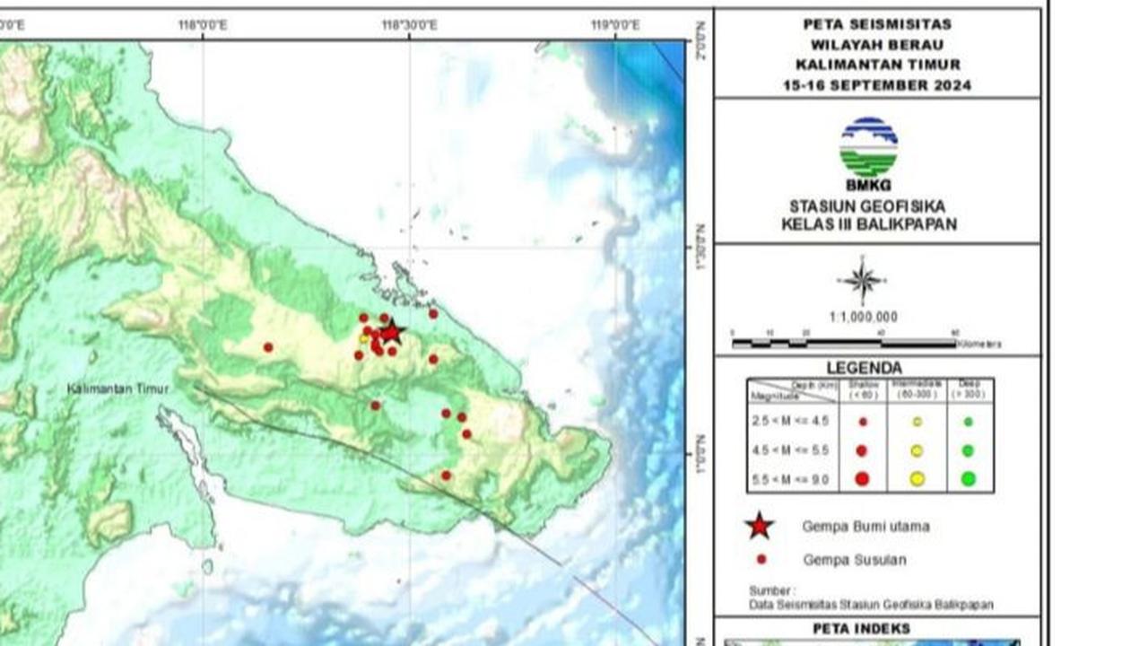 Bukan Terkait Zona Megathrust, Ternyata Ini Penyebab Berau Diguncang Gempa 19 Kali