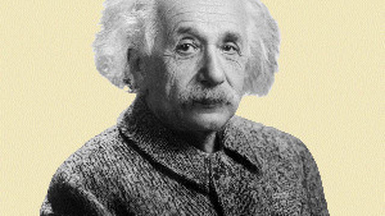 Akun @Dogman101 itu, berandai-andai bila Einstein menggunakan HP. Ia membuat empat foto yang menarik perhatian.