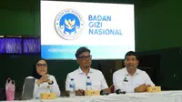 Legislator sekaligus artis Surya Utama atau Uya Kuya bersama Badang Gizi Nasional mengikuti sosialisasi MBG. (ist)