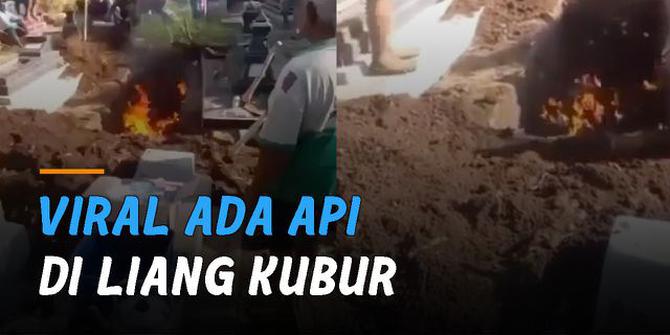 VIDEO: Viral Ada Api di Liang Kubur, Warganet: Bakar Semut