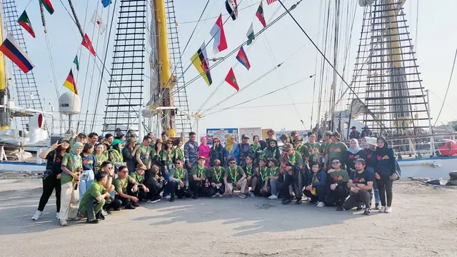 Pelepasan Pelayaran Muhibah Budaya Jalur Rempah (MBJR) 2024 Batch 2 di Pelabuhan Pelindo Dumai, Riau.