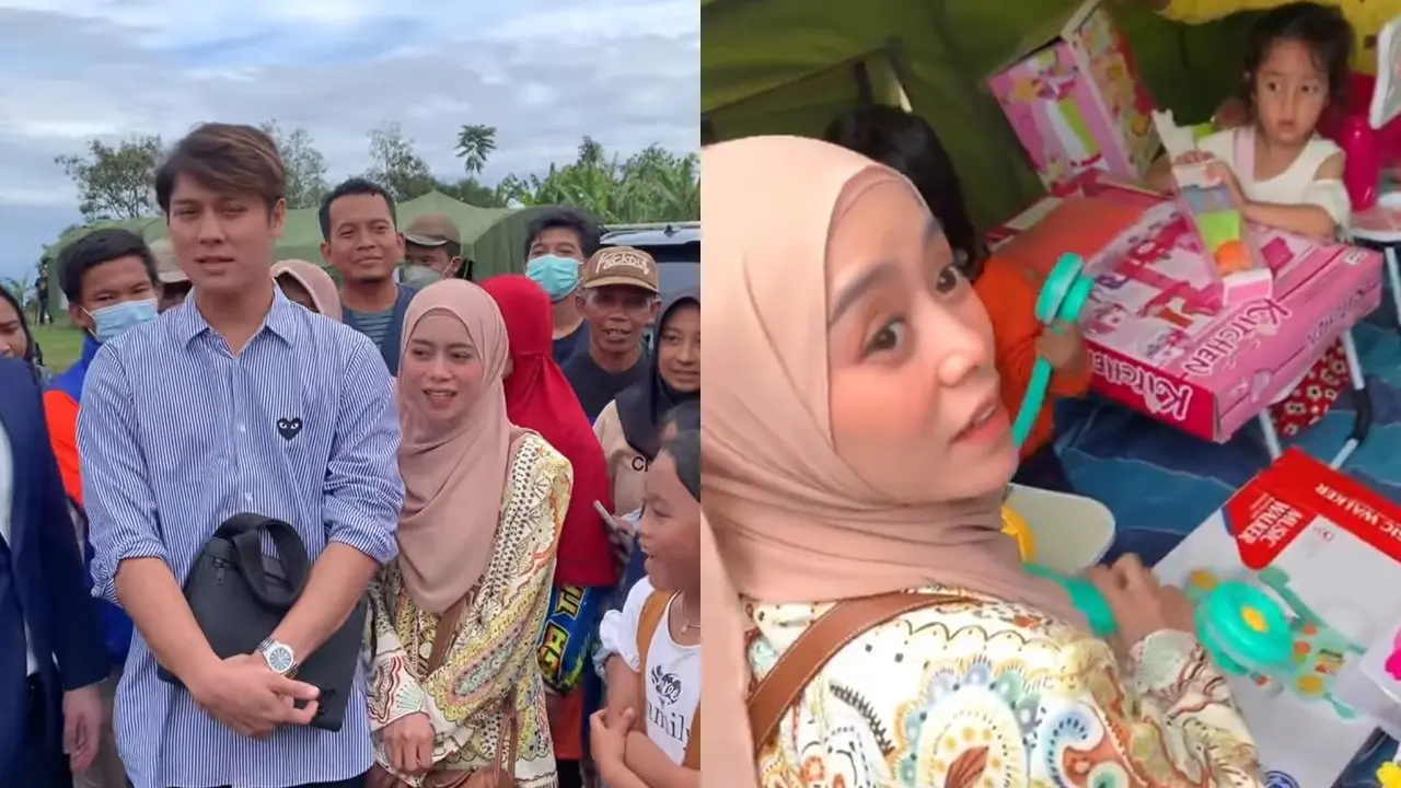 Lesti Kejora Kunjung Korban Gempa Cianjur