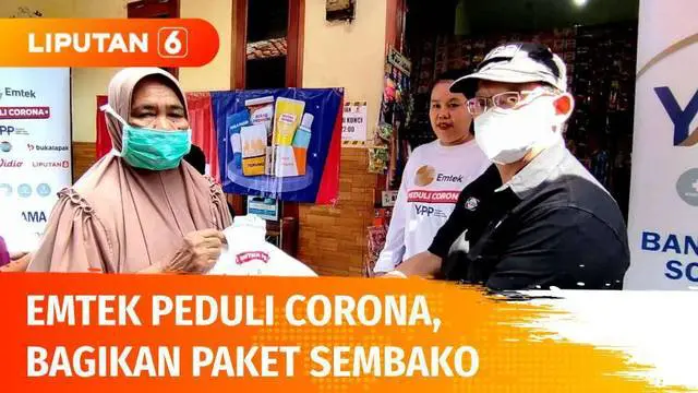 Emtek Peduli Corona bersama YPP SCTV-Indosiar kembali menyalurkan bantuan paket sembako kepada masyarakat. Bekerjasama dengan warung mitra Bukalapak, bantuan paket sembako menyasar warga kurang mampu di Kota Cirebon.