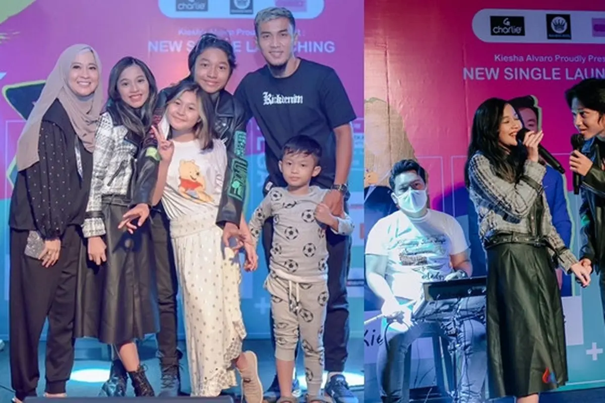 Terjun ke Dunia Tarik Suara, Ini 6 Momen Launching Single Shakiena Adik Kiesha Alvaro
