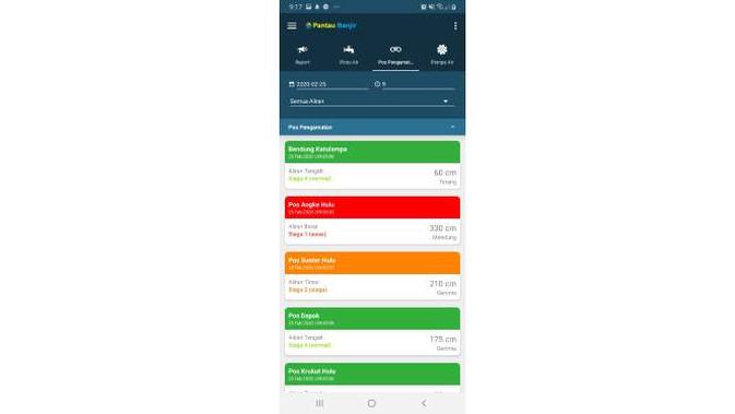 Aplikasi Pantau Banjir. /Iskandar