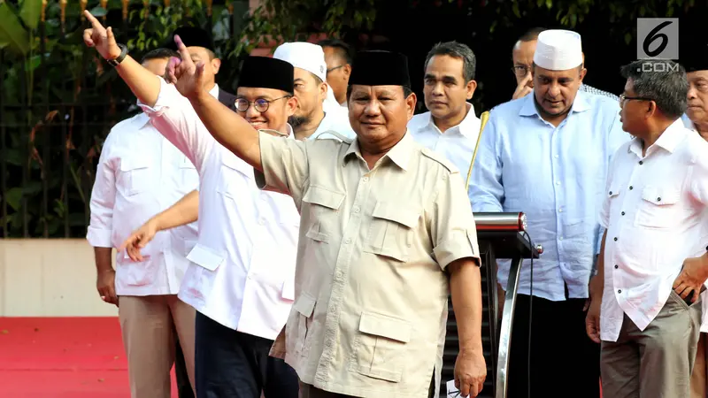 Klaim Menang Exit Poll, Begini Gaya Capres Prabowo