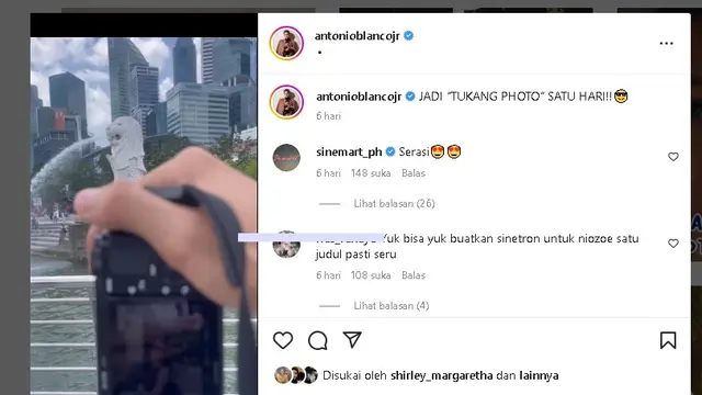 Zoe Abbas Jackson dan Antonio Blanco Jr diduga pacaran usai dipertemukan di Buku Harian Seorang Istri (Foto: antonioblancojr)
