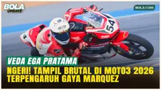 Veda Ega Pratama Terinspirasi Marc Marquez dan Jett Lawrence, Siap Menggila di Moto3 2026!