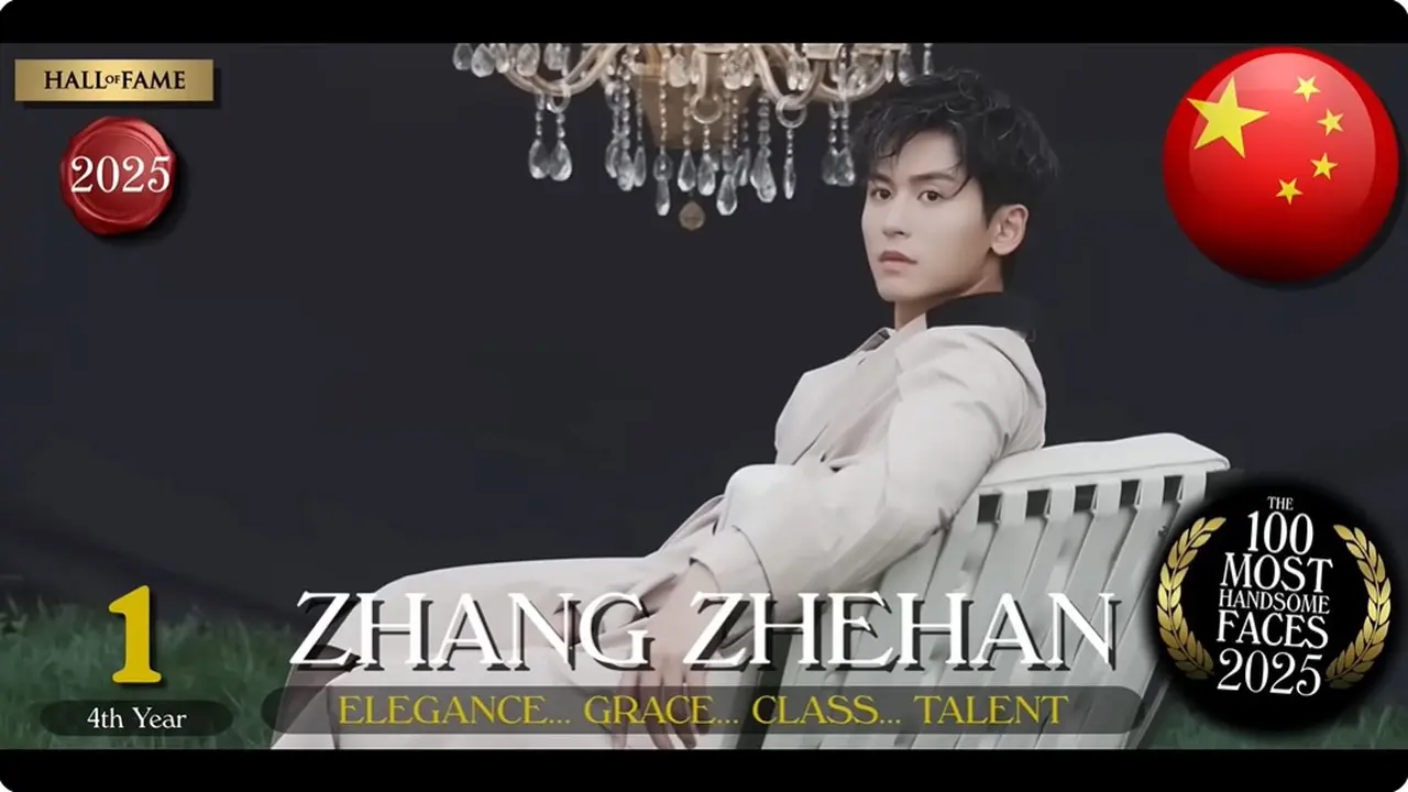 9 Aktor China Tertampan 2025 Versi TC Candler, Zhang Zhehan Puncaki Daftar