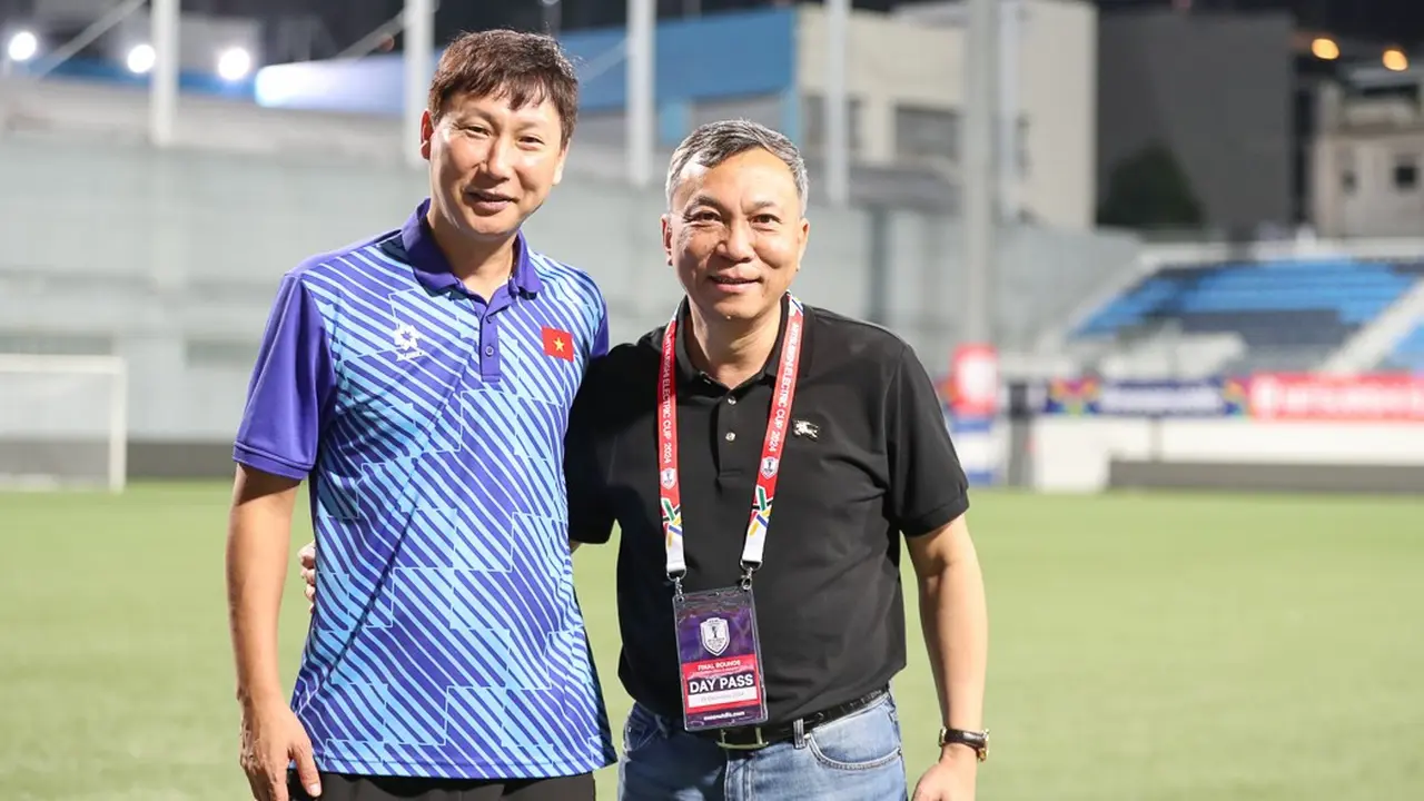 Kim Sang-sik - Timnas Vietnam di Piala AFF 2024.