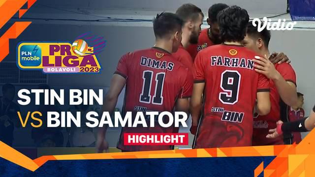 Berita Video, Highlights Pertandingan PLN Mobile Proliga 2023 antara Jakarta STIN BIN Vs Surabaya BIN Samator pada Minggu (22/1/2023)