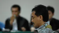Mantan Menteri Pemuda dan Olahraga ini akan menghadapi sidang dengan agenda pembacaan tuntutan oleh jaksa penuntut umum di Pengadilan Tindak Pidana Korupsi, Jakarta, Senin (30/6/2014) (Liputan6.com/Miftahul Hayat)