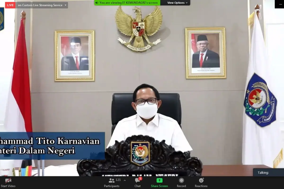 Pesan Mendagri di Pelantikan Ketua TP-PKK, Cegah Stunting dan Kendalikan Pandemi Covid-19