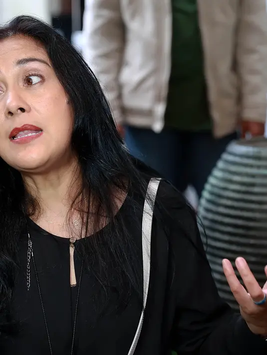 Lydia  Kandau hanya menggunakan yoghurt dan bahan bahan alami untuk membuat kulitnya nampak kenyal dan sehat. ( Andy Masela/Bintang.com)