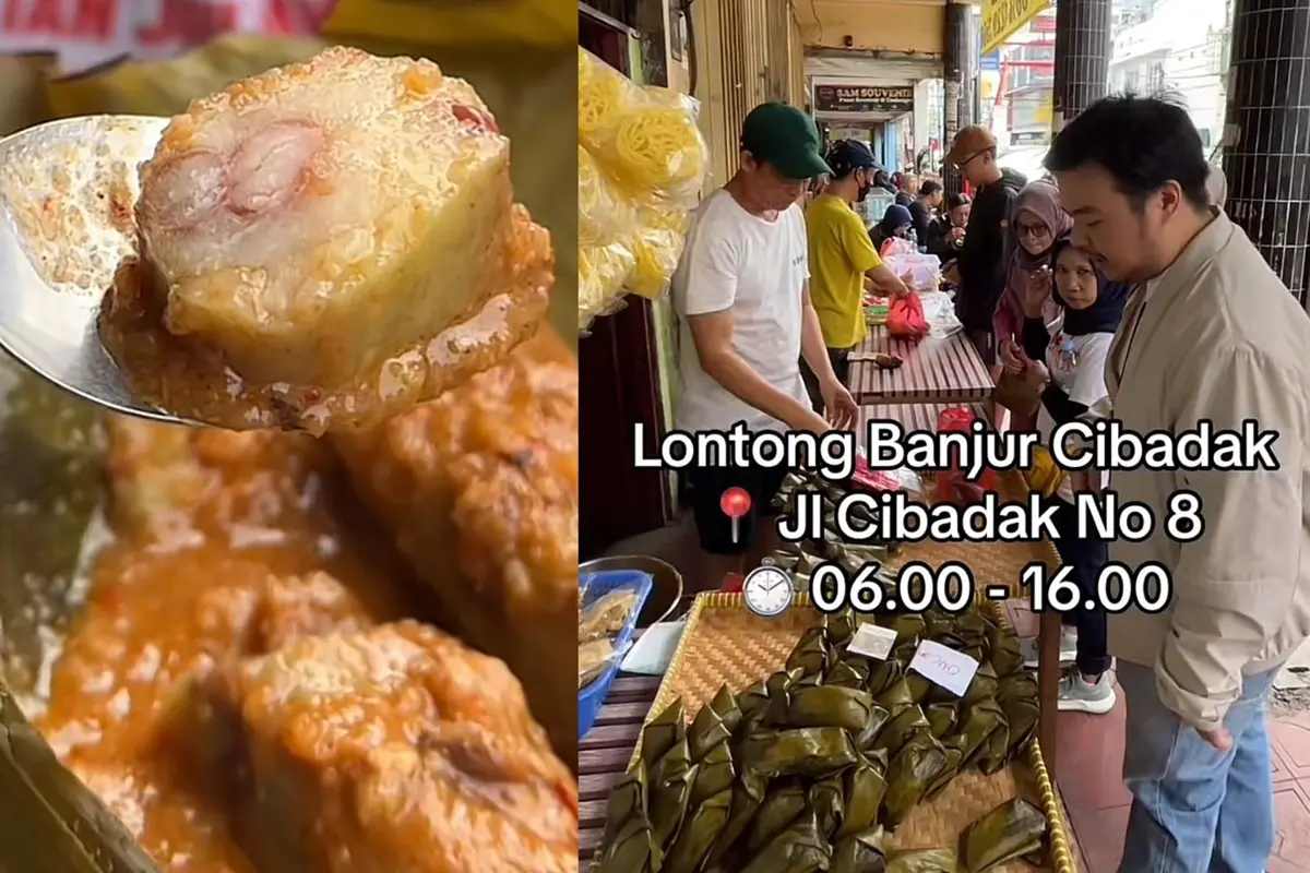 Lontong Banyur Cibadak yang terkenal sebagai menu iftar maupun sarapan pagi di Bandung