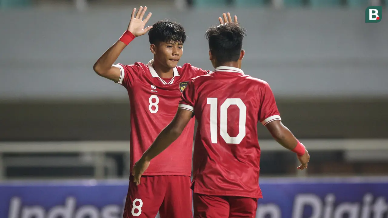 Selebrasi pemain Timnas Indonesia U-17, Arkhan Kaka (8)