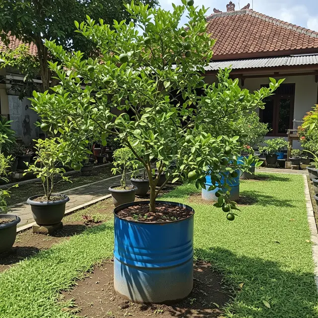 13 Tanaman Buah dalam Tong Bekas yang Berbuah Lebat Bisa Jadi Sumber Penghasilan Tambahan