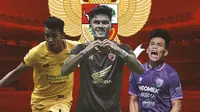 Timnas Indonesia - Leo Guntara, Ramadhan Sananta, Wildan Ramdhani (Bola.com/Adreanus Titus)