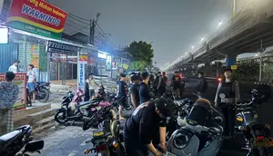 Balap Liar di Kalimalang Dibubarkan Polisi, Empat Motor Diangkut