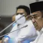 Menteri Agama Fachrul Razi saat Rapat Kerja dengan Komisi VIII DPR di Jakarta, Selasa (8/9/2020). Fachrul Razi menyatakan tidak tahu jika pernyataannya soal radikalisme masuk masjid melalui anak muda yang menguasai bahasa Arab dan good looking akan menjadi konsumsi publik. (Liputan6.com/Johan Tallo)