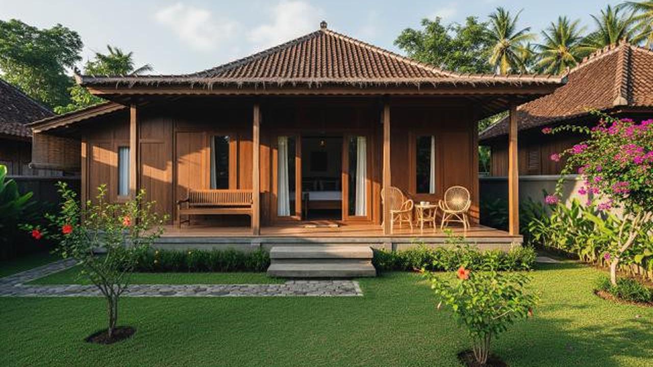9 Inspirasi Rumah Kampung Modern dengan Halaman Hijau, Adem dan Estetis