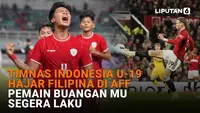 Mulai dari Timnas Indonesia U-19 hajar Filipina di AFF hingga pemain buangan MU segera laku, berikut sejumlah berita menarik News Flash Sport Liputan6.com.