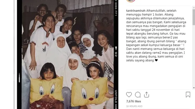 Tantri Namirah (Foto: Instagram)