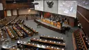 Suasana Sidang Paripurna jelang pelantikan Pengganti Antar Waktu Puan Maharani, Alfia Reziani di Gedung DPR, Senayan, Jakarta, Kamis (17/3/2016). (Liputan6.com/Johan Tallo)