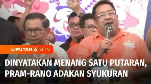 VIDEO: Dinyatakan Menang Pilkada Satu Putaran, Pramono-Rano Adakan Syukuran