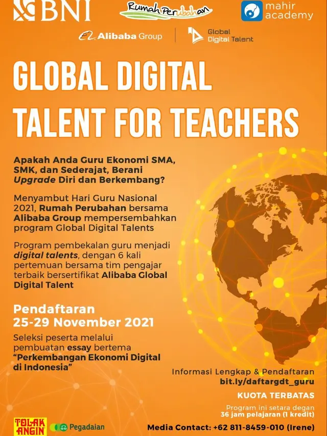 Rumah Perubahan, Alibaba dan BNI buka program pelatihan ekonomi digital. (Istimewa)