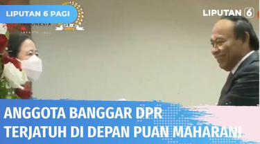 Anggota Banggar DPR RI, Muhidin Mohammad Said, terjatuh tepat saat Rapat Paripurna ke-26 di Gedung DPR RI Senayan, Jakarta. Kejadian ini membuat kaget sejumlah pimpinan dan anggota DPR yang berada di dekatnya.