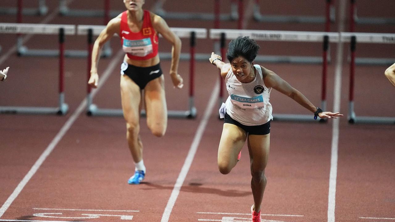 FOTO: Dina Aulia Persembahkan Emas Lari Gawang 100 Meter Putri  di SEA Games 2025