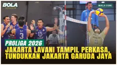 Awalan Manis! Jakarta Lavani Livin Transmedia Libas Jakarta Garuda Jaya 3 Set Langsung