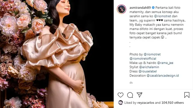 Asmirandah - Jonas Rivanno (Foto: Instagram/@asmirandah89)