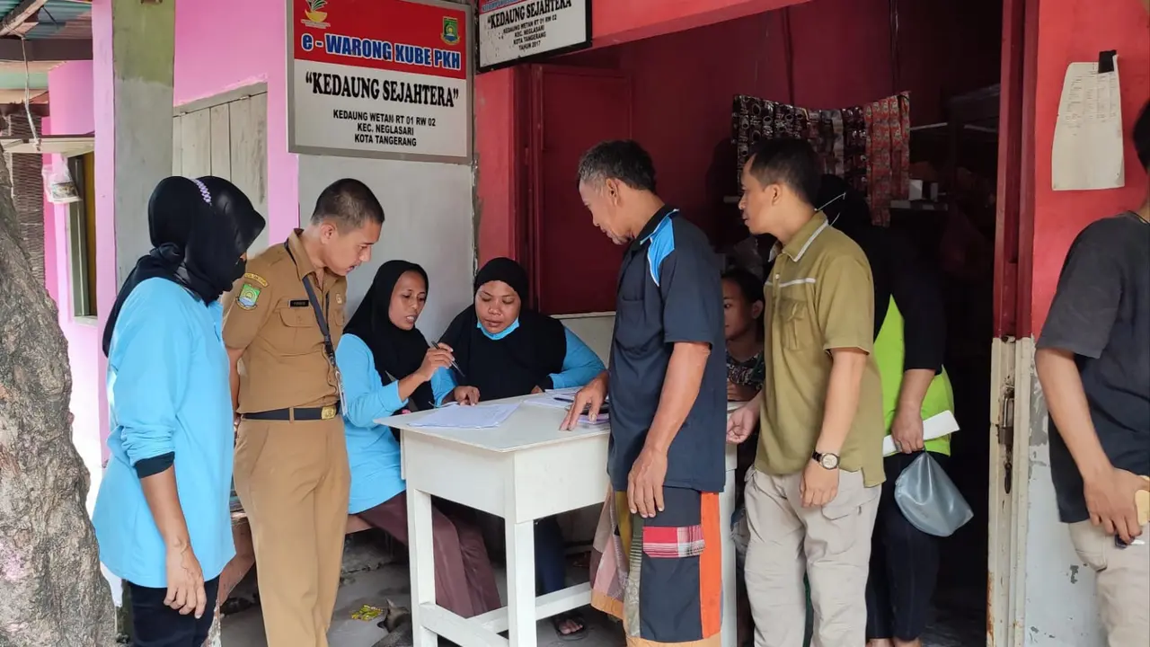 Bantuan Pangan Non Tunai (BPNT) di Kota Tangerang mulai disalurkan.