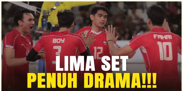 VIDEO: Timnas Voli Indonesia Sukses Bungkam Filipina, dalam Duel Sengit hingga 5 Set