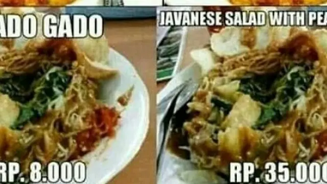 6 Makanan Indonesia Diterjemahkan ke Bahasa Inggris Ini Hasilnya Kocak