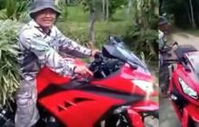 Kala Kawasaki Ninja 250 FI dijadikan motor angkut rumput