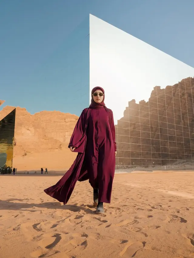 Potret Febby Rastanty Jadi Cewek Yalil Yalili di Al-Ula, Gayanya Auto Mencuri Perhatian