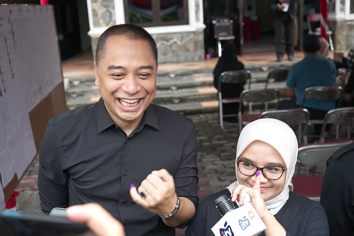Eri Cahyadi usah mencoblos di Pemilu 2024. (Istimewa)