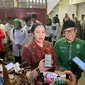 Ketua Umum PKB Muhaimin Iskandar alias Cak Imin dan Ketua DPP Bidang Politik PDIP Puan Maharani di acara Harlah ke-25 PKB, Minggu (23/7/2023). (Liputan6.com/ Ady Anugrahadi)